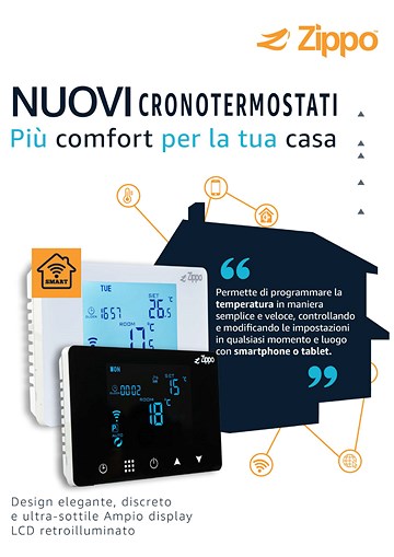 Nuovi CRONOTERMOSTATI ZIPPO