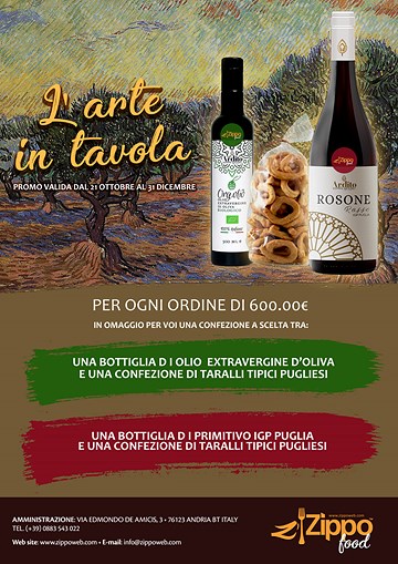 L'arte in tavola - Promo 2019