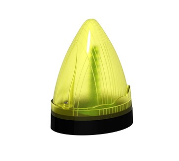Segnalatore luminoso a base con selezione luce fissa o intermittente